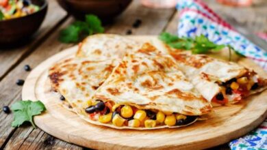 Black bean and corn quesadillas