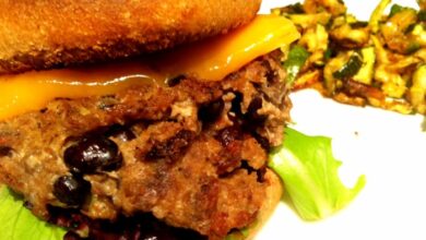 Black bean turkey burgers