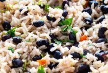 Black beans and rice