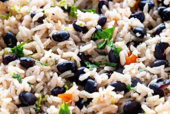 Black beans and rice