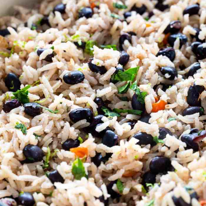 Black beans and rice