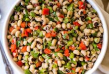 Make ahead black eyed pea salad