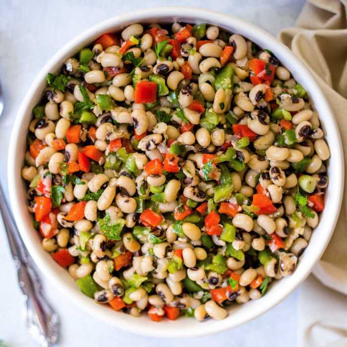 Make ahead black eyed pea salad