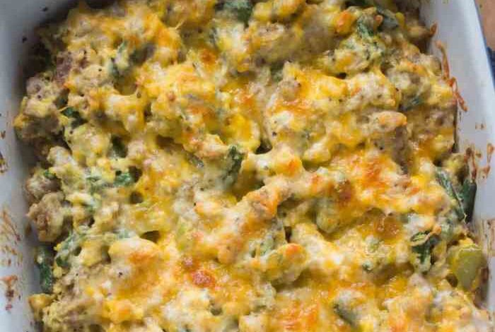 Mushroom beef ground spinach casserole recipes