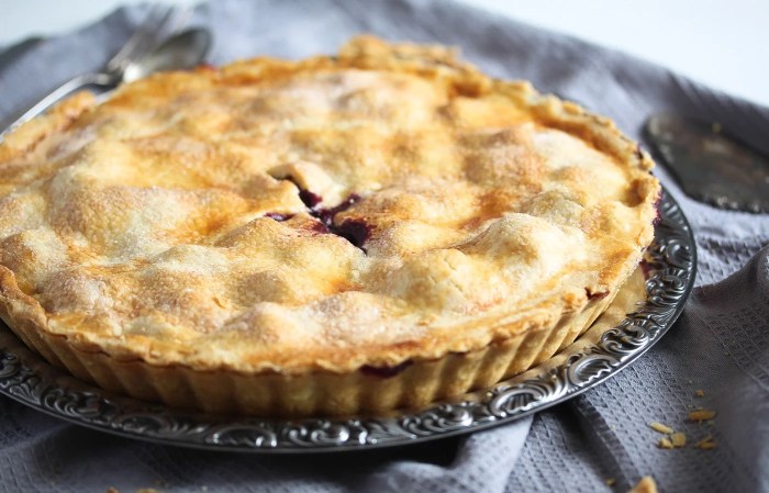 Amazing blueberry rhubarb pie