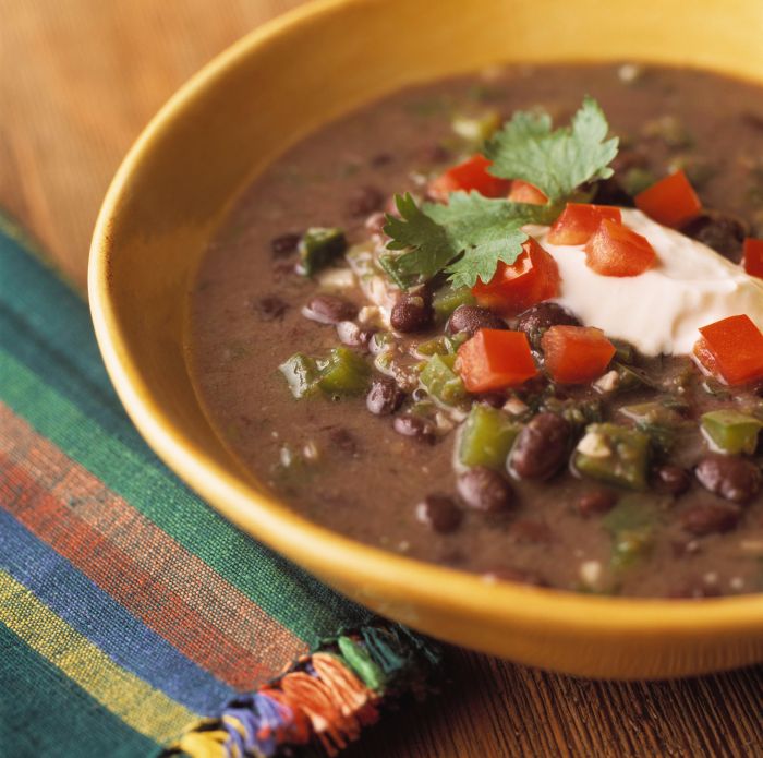 Vegan black bean soup