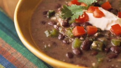 Instant pot spicy black bean soup vegan