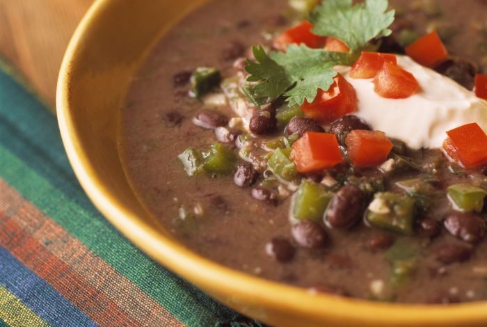Instant pot spicy black bean soup vegan