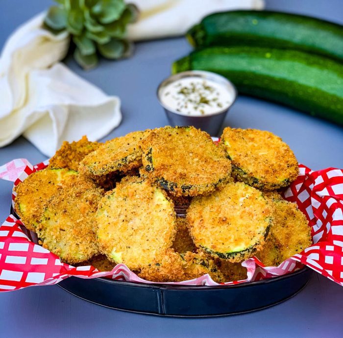 Air fryer zucchini chips