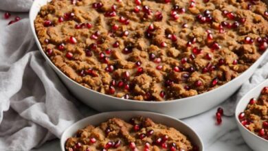 Brendas apple and pomegranate crisp