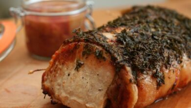 Maple brined pork loin