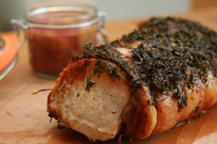 Maple brined pork loin