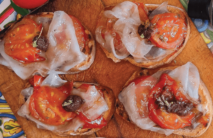 Bruschette al lardo di colonnata