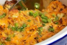 Buffalo chicken spaghetti squash