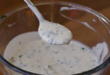 Homemade buttermilk ranch dressing