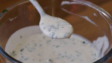 Homemade buttermilk ranch dressing