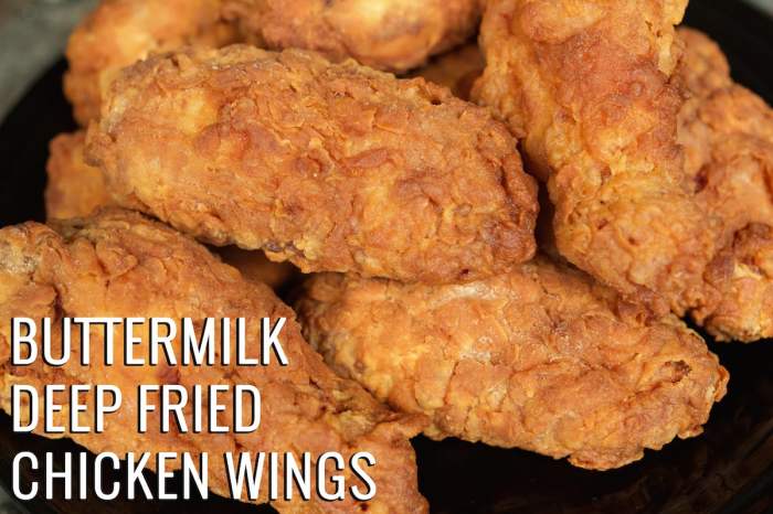 Buttermilk fried chicken wings