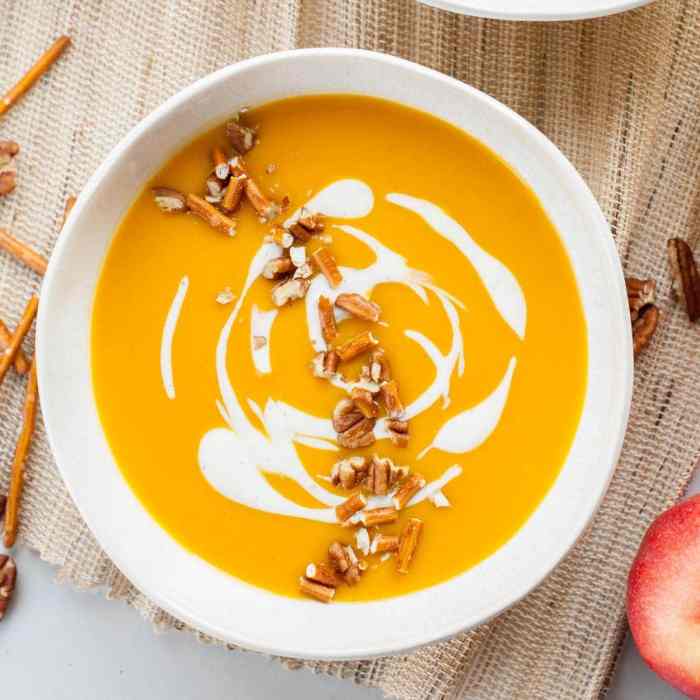 Butternut and apple harvest soup