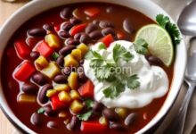 Spicy slow cooker black bean soup