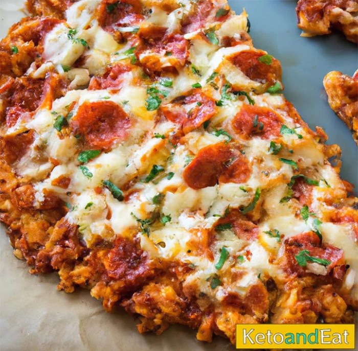 Cauliflower almond pizza crust