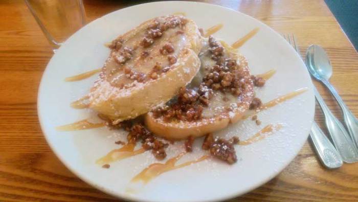 Oven baked caramel french toast