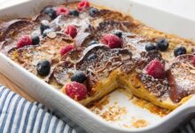 French toast bake with cream cheese