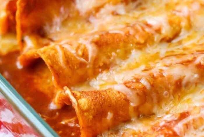 Cream cheese chicken enchiladas