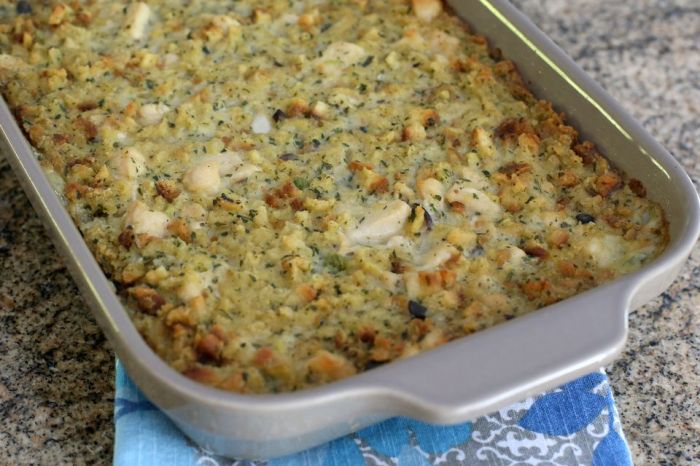 Aunt jewels chicken dressing casserole