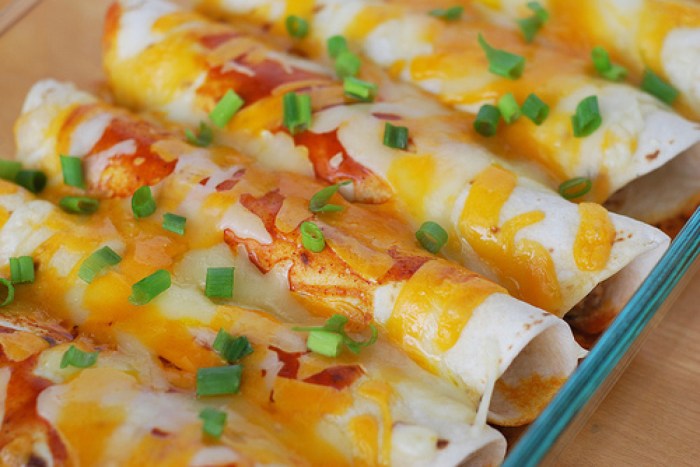 Cream cheese chicken enchiladas