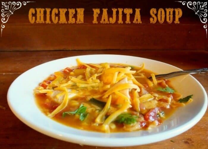 Easy chicken fajita soup
