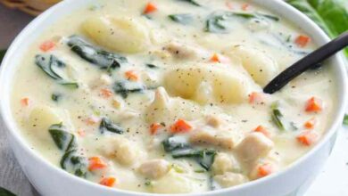 Creamy chicken gnocchi soup