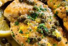 Chicken piccata with capers