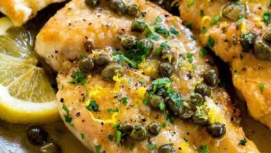 Chicken piccata with capers