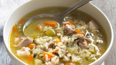 Chicken wild rice soup i