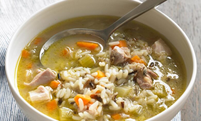 Chicken wild rice soup i