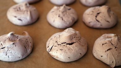 Schokoladenmakronen gluten free christmas chocolate meringues