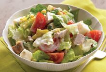 Chopped salad with buttermilk dressing