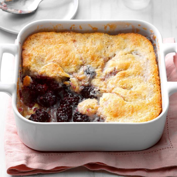 Best ever blueberry cobbler