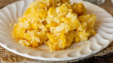 Old fashioned scalloped corn