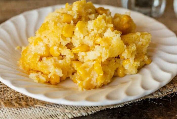 Old fashioned scalloped corn