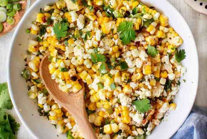 Mexican street corn chicken salad