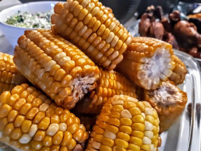 Smoked corn on the cob