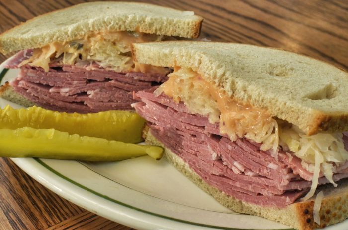 Slow cooked corned beef for sandwiches