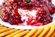 Cranberry cream cheese dip