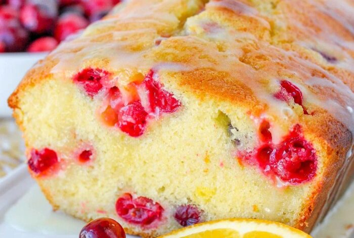 Moist cranberry orange bread