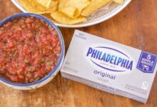 Cream cheese salsa dip