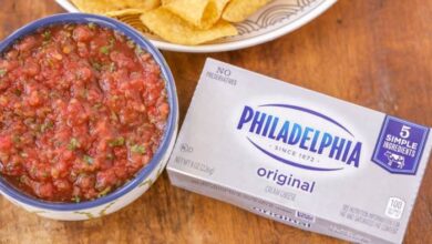 Cream cheese salsa dip