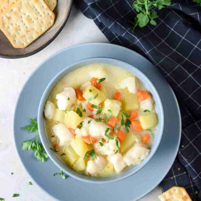 Slow cooker fish chowder