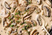 Cream of mushroom sauce