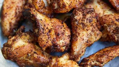 Air fryer herb seasoned chicken wings